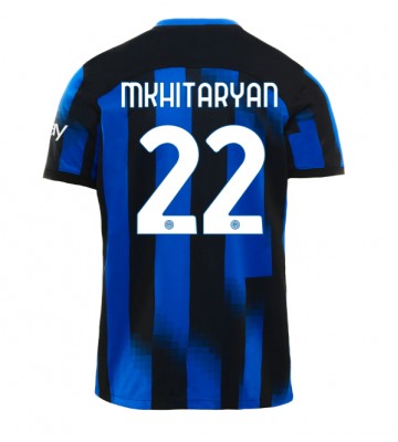 Inter Milan Henrikh Mkhitaryan #22 Replika Hjemmebanetrøje 2023-24 Kortærmet